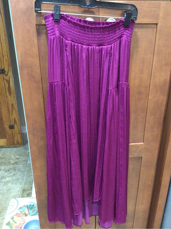Worthington Dresses & Skirts - Worthington Silky Flowy Festival Asymmetrical Maxi Skirt L